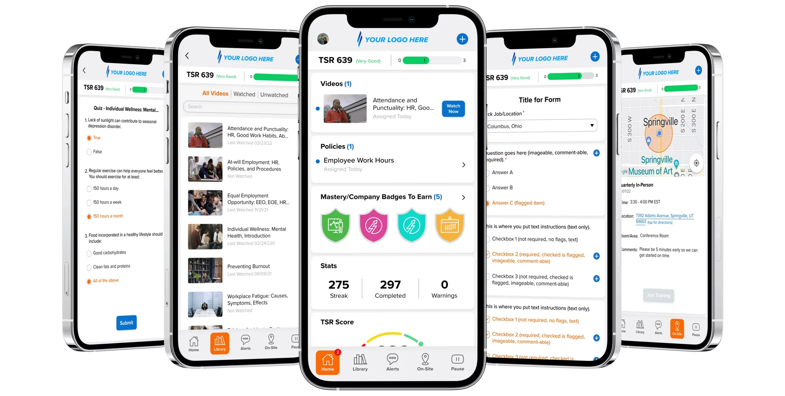Tyfoom microlearning videos on desktop and mobile devices