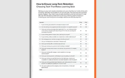 Checklist: How to Ensure Long-Term Retention: Choosing Tech That Makes Learning Stick