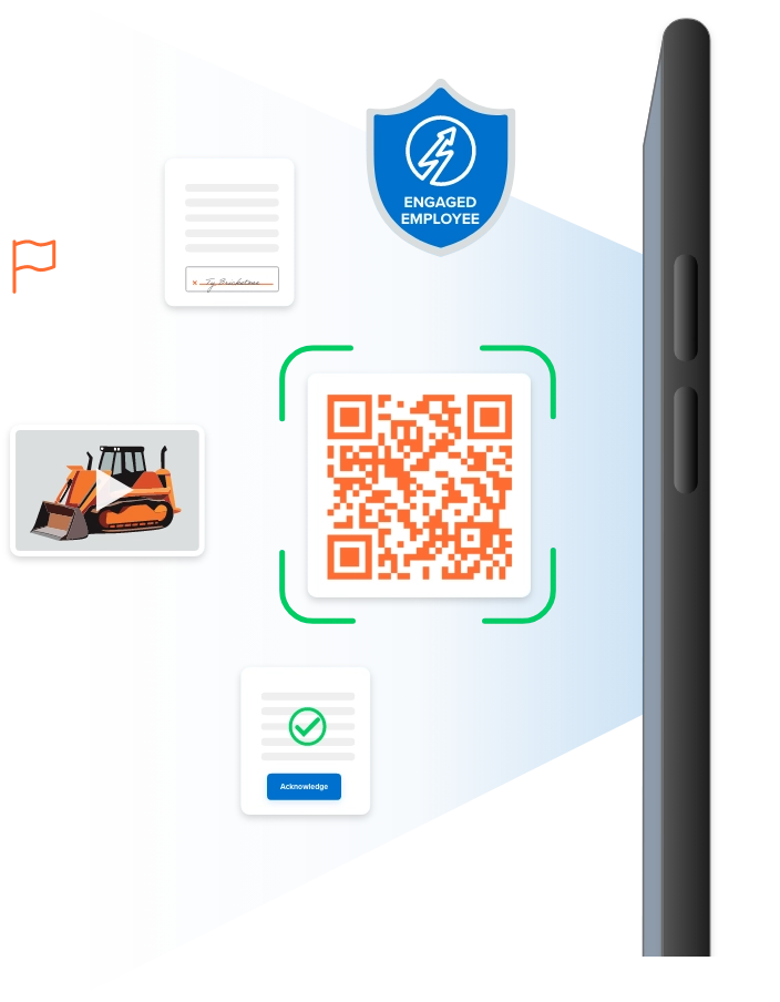 Tyfoom app showing a QR code that could link to many things